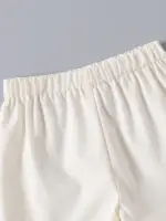 ⁦ملابس اطفال  قميص وسروال قصير بياقة مطرزة بالزهورصيفي كاجوال⁩ - الصورة ⁦4⁩